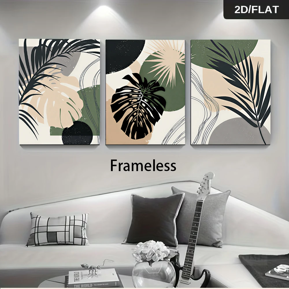 Abstract Canvas Set - Multiple sizes 3pc frameless Canvas Painting