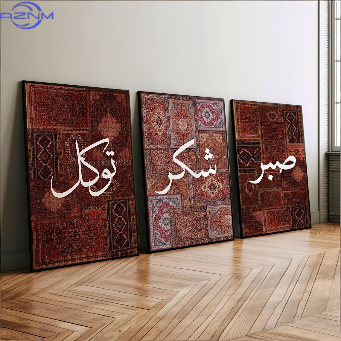 2D FLAT 3pcs Set Unframed Boho - огляд і ціна Abstract Canvas Set