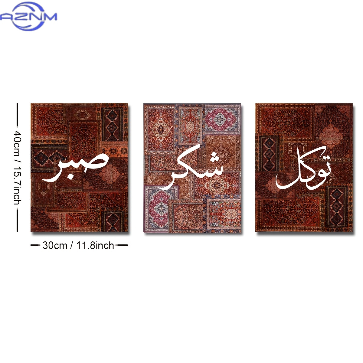 2D FLAT 3pcs Set Unframed Boho - огляд і ціна Abstract Canvas Set