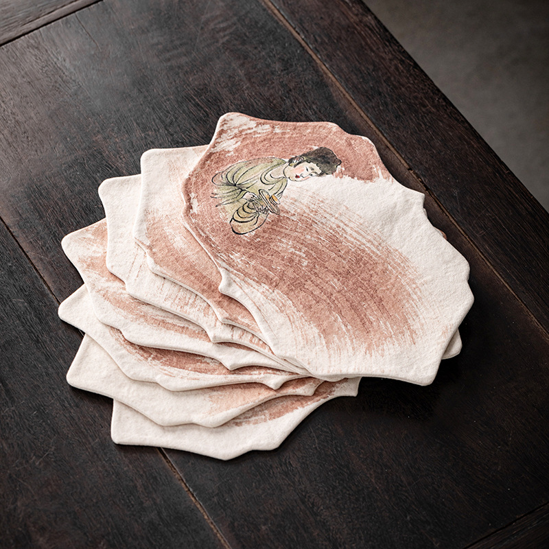 Hand Drawn Persimmon Dyed Zen  - огляд і ціна Table Runner