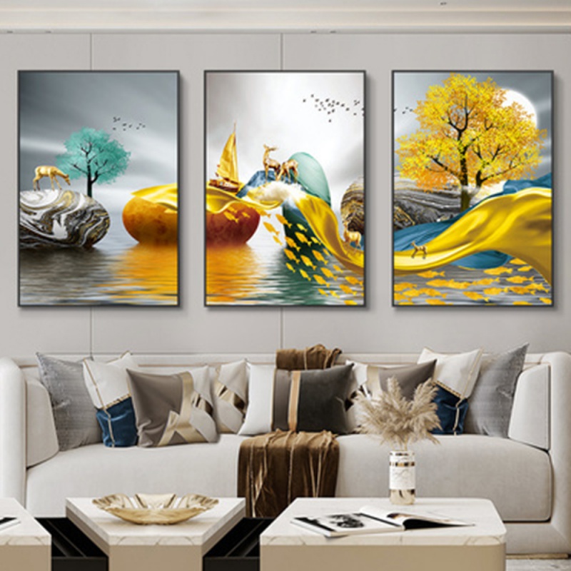 3pcs/Set frameless 3 Nordic Lu - огляд і ціна Abstract Canvas Set