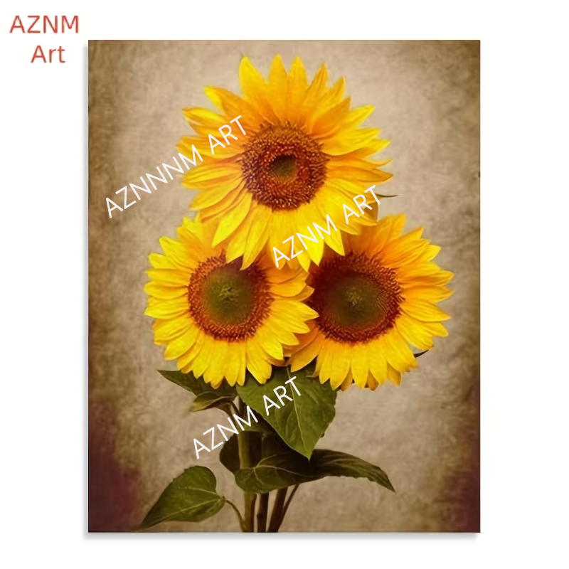 1/3PCS Deco Sunflower Canvas W - огляд і ціна Abstract Canvas Set