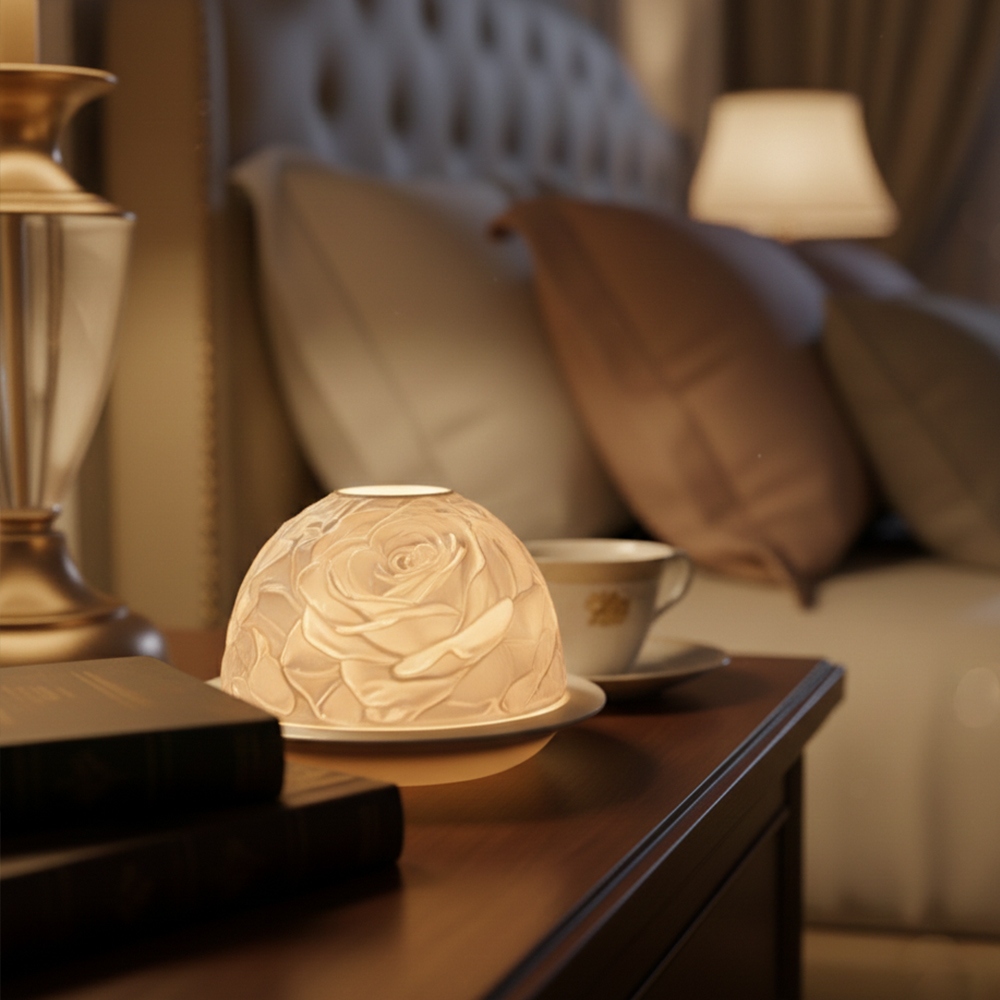 Elegant Rose Porcelain Candle  - огляд і ціна Candle Holder Decor
