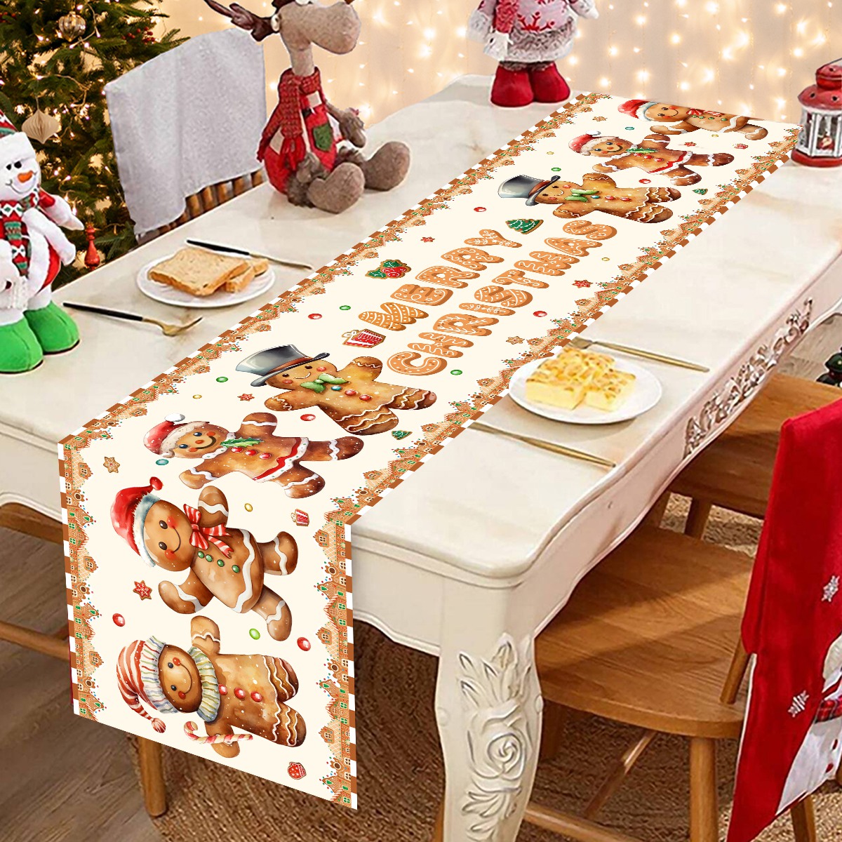 Christmas Santa Clause Polyest - огляд і ціна Table Runner