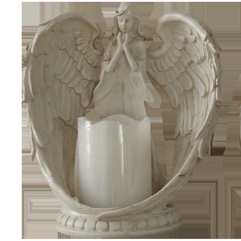 WW resin angel electronic cand - огляд і ціна Candle Holder Decor