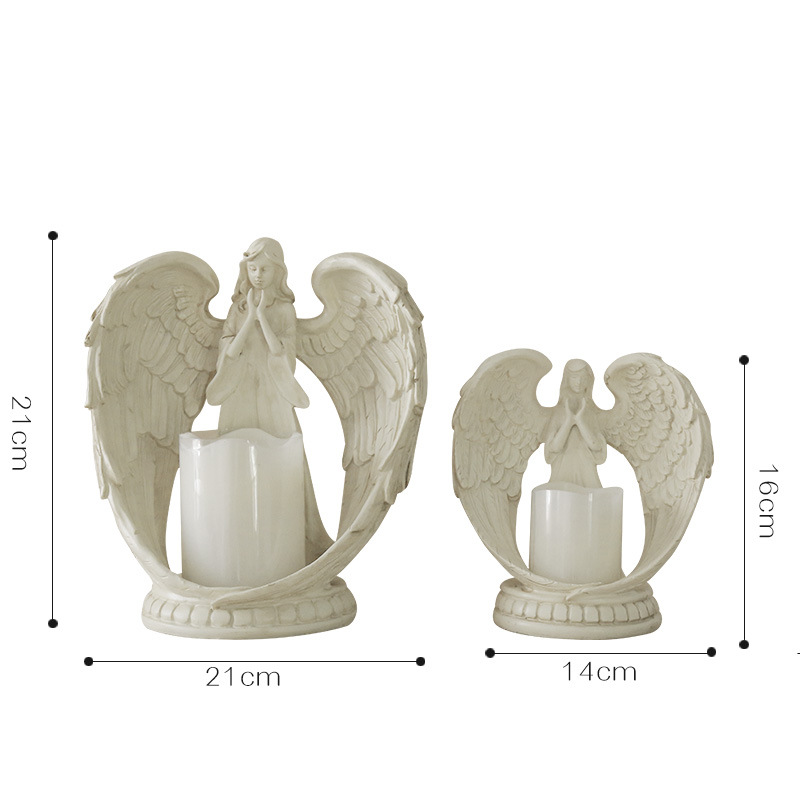 WW resin angel electronic cand - огляд і ціна Candle Holder Decor