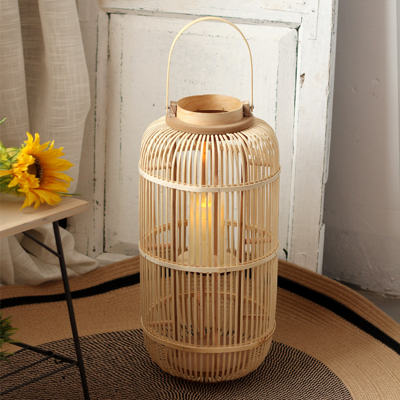Handmade Bamboo Wind Lamp Floo - огляд і ціна Candle Holder Decor