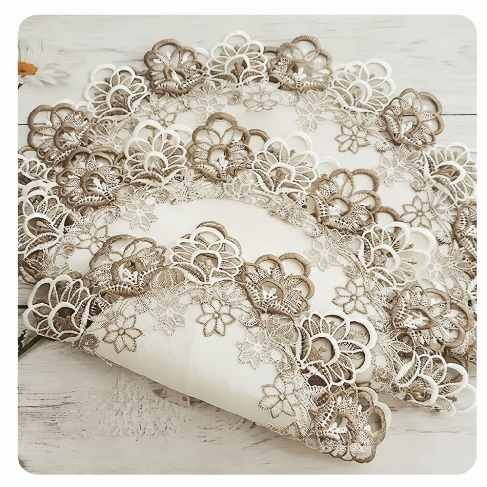 Exquisite Round Lace Placemat  - огляд і ціна Table Runner