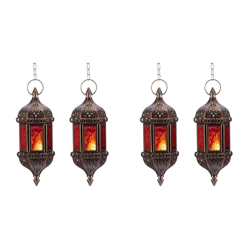 AB34-4 Pcs Hanging Hexagon Dec - огляд і ціна Candle Holder Decor