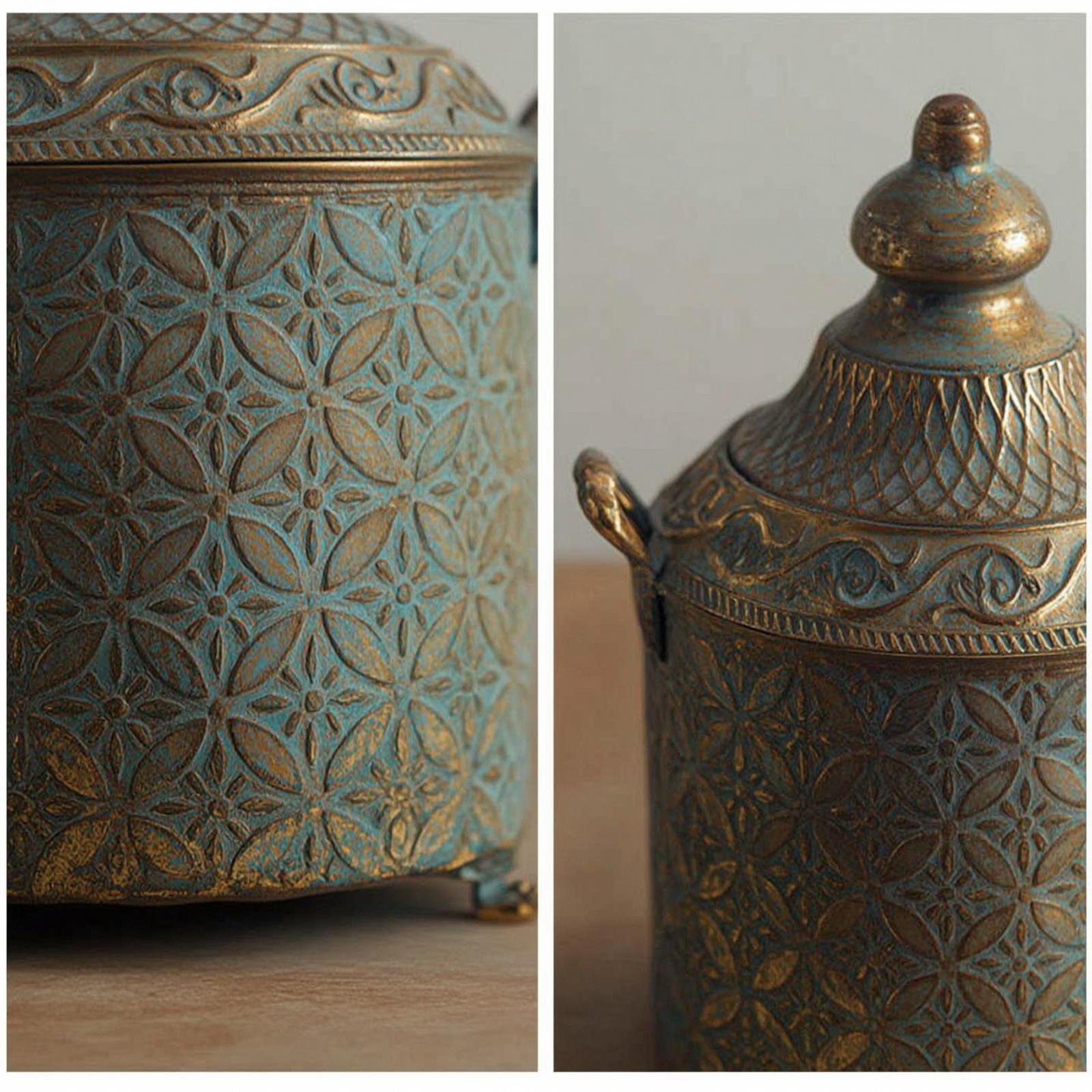 Decorative Iron Vase Aged Gild - огляд і ціна Vase Decor