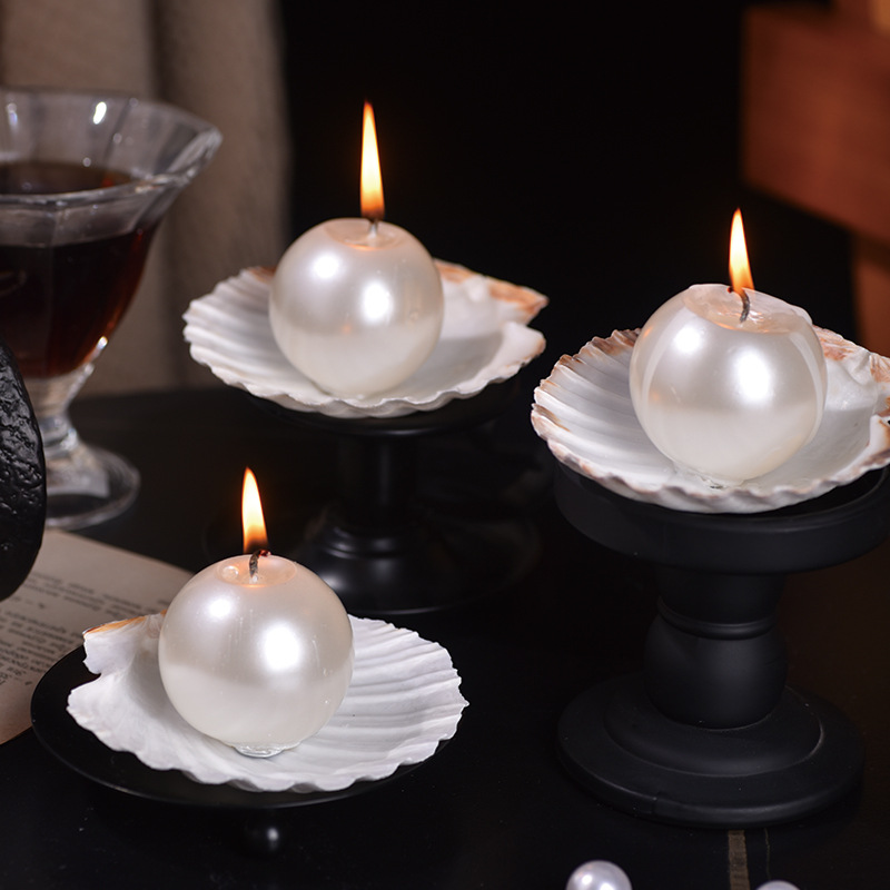 Elegant Pearl Ball Candles wit - огляд і ціна Candle Holder Decor