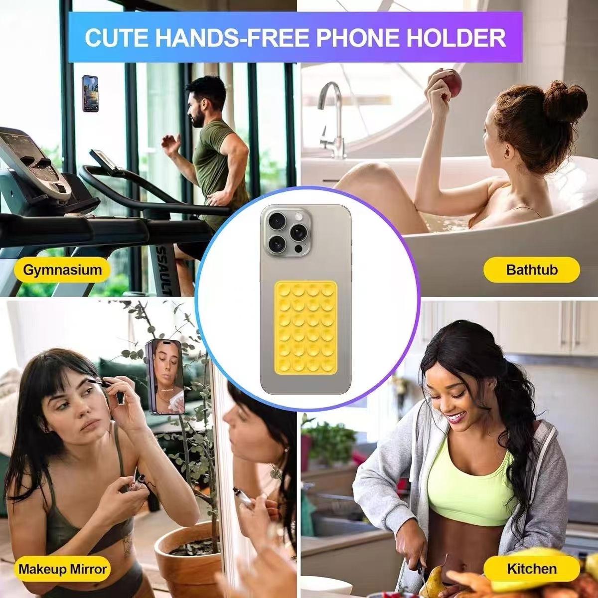 Silicone Suction Cup Phone Hol - огляд і ціна Wall Sticker