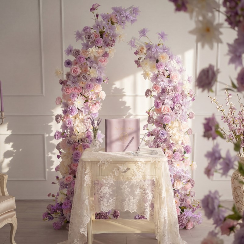 5D Uflower Purple Pink Lilies  - огляд і ціна Table Runner
