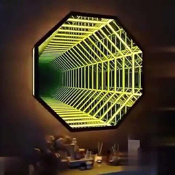 Octagon 3D Infinity Mirror Lig - огляд і ціна Decorative Mirror